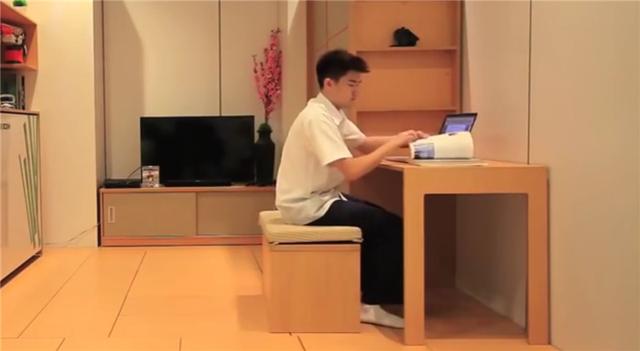 隐藏折叠式家具设计