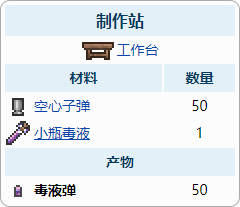 泰拉瑞亚巨兽子弹如何合成 泰拉瑞亚子弹怎么合成