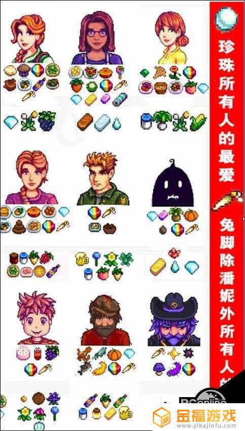 星露谷物语潘妮礼物 星露谷物语潘妮礼物图