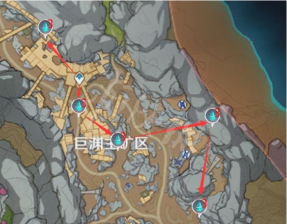《原神》水晶矿石在哪搜集？层岩巨渊水晶矿石搜集道路共享  第8张