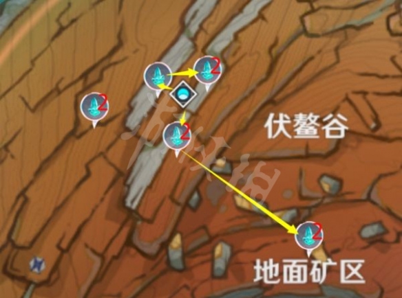 《原神》水晶矿石在哪搜集？层岩巨渊水晶矿石搜集道路共享  第2张