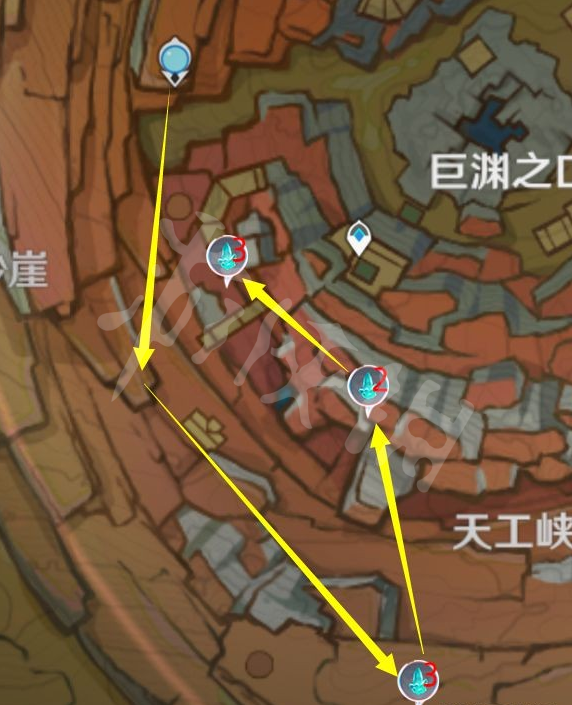《原神》水晶矿石在哪搜集？层岩巨渊水晶矿石搜集道路共享  第5张