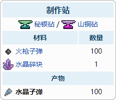 泰拉瑞亚巨兽子弹如何合成 泰拉瑞亚子弹怎么合成
