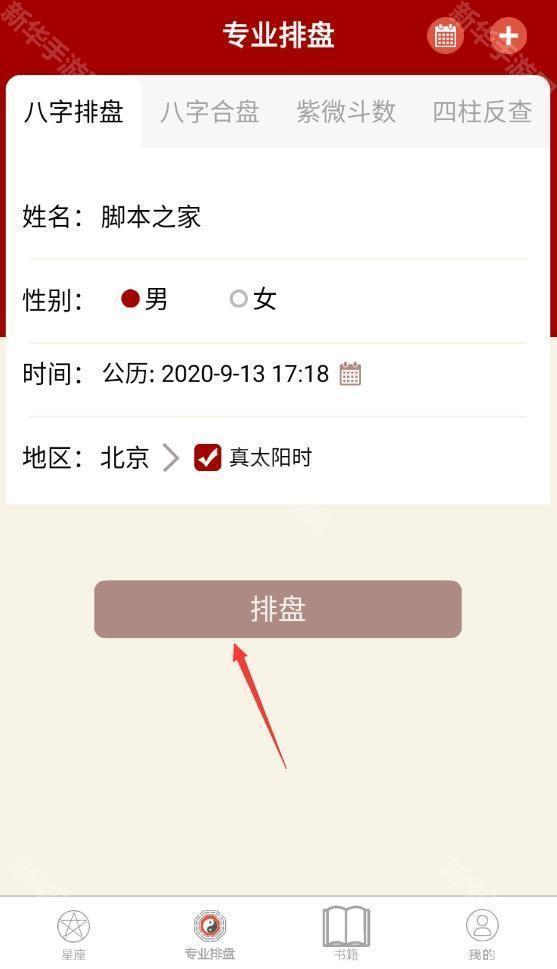 大师八字排盘
